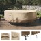 Pure Garden Round Outdoor Table Cover - 94in Heavy-Duty 600D Polyester Canvas with UV 50+ and Waterproof Backing 50-LG1300 - alternate 9